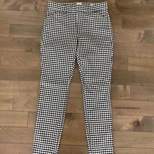 GAP Signature Skinny Ankle Pants Checkered Size 2